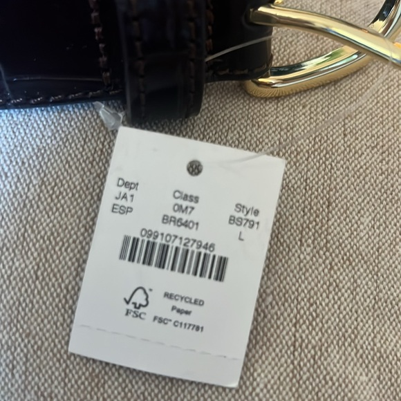 J. Crew Croc Embossed Belt - Picture 3 of 6